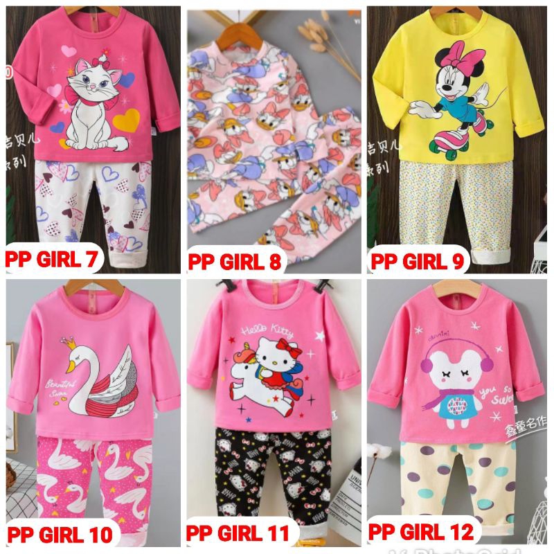 SETELAN BAJU ANAK PIYAMA ANAK IMPORT UMUR 6 BULAN S.D 10 THN