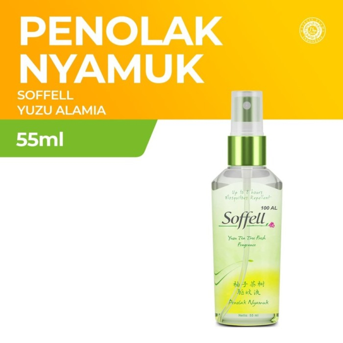 Soffell Spray Aroma Yuzu Tea Kemasan 55mL - Penolak Nyamuk