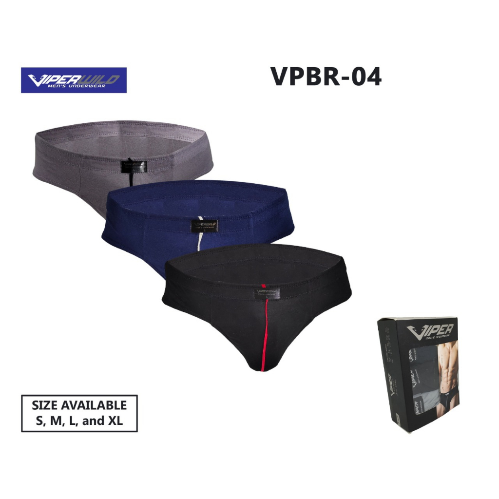 PROMO!!! Celana Dalam Pria Viperwild 3PCS “ Classic Edition “ VPBR-04