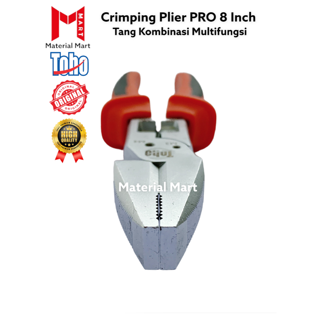 Tang Kombinasi Multifungsi Toho 8 Inch | Crimping Plier Pro 8&quot; Toho | Material Mart