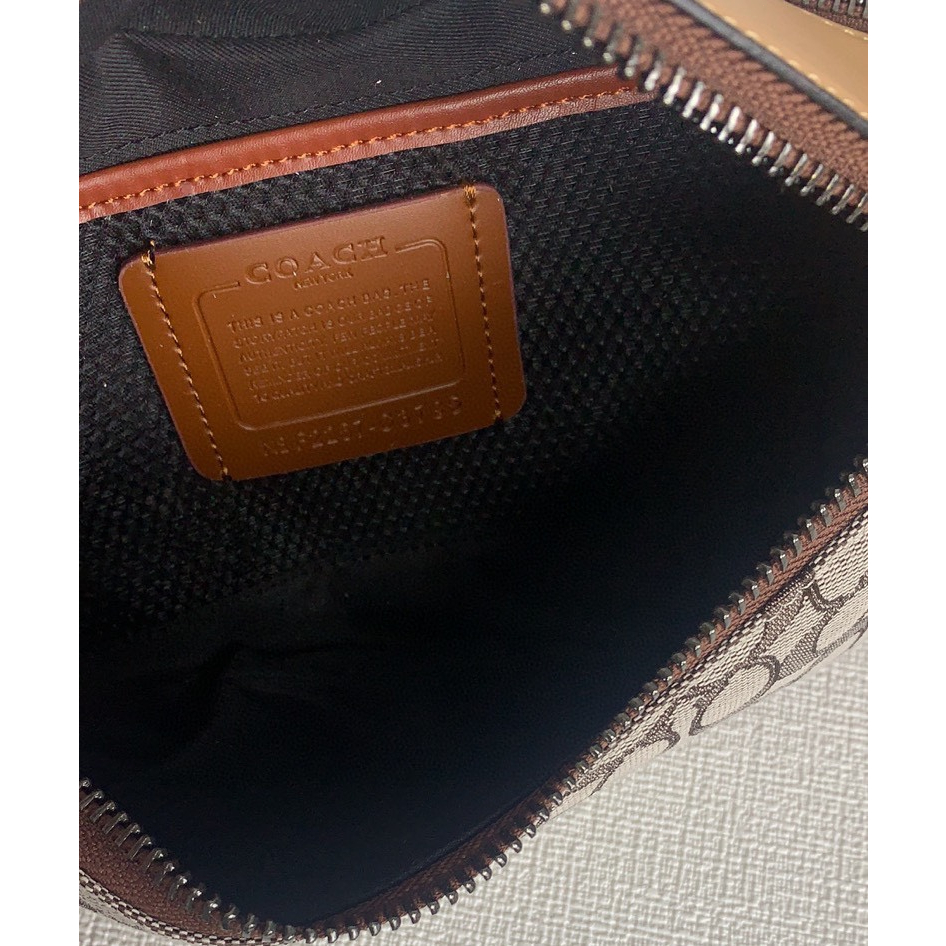 Coach 3795  5343 Napa cowhide sports waist pack Anti Nilon Men's Classic Logo Jacquard Fabric LEAGUE Waistpack Chest Bag Crossbody Bag  yaobao