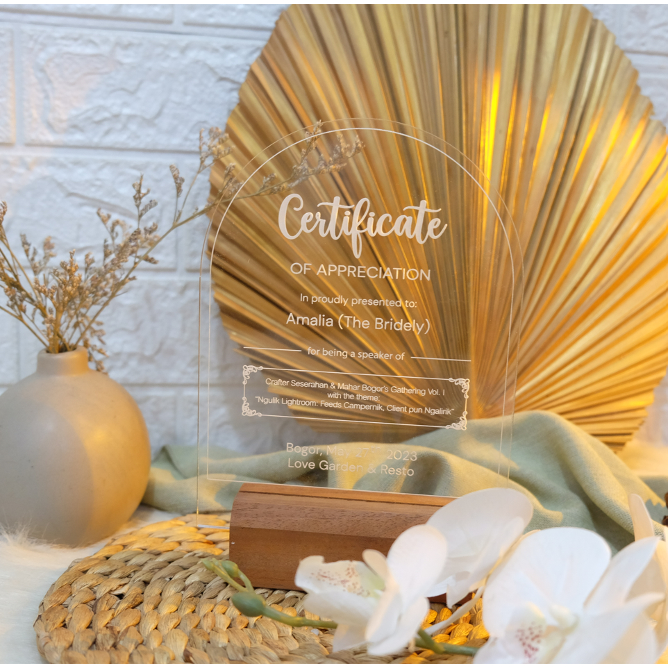 

Custom Plakat Acrylic Certificate Birthday Anniversary Graduation Award