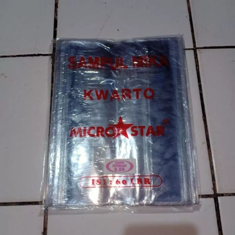 

Sampul Pastik Mika Kwarto Tebal Mikro Star Isi 10 Lembar