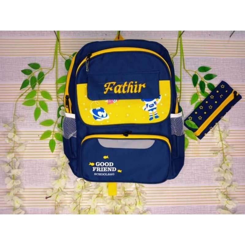 Tas Anak free Custom Nama, Tas Anak TK murah, Tas Anak Tk