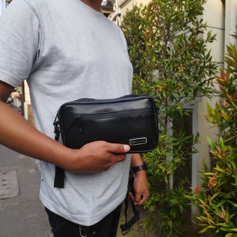 Handbag Pria Premium Original Merk DM | Clutch Pria Kulit Sintetis Premium