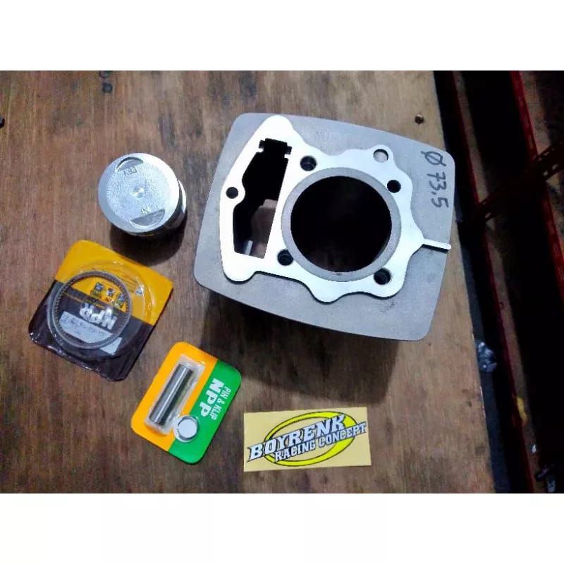 CYLINDER BLOK TIGER MPM DIAMETER BORING 73.5 SET PISTON TIGER STD