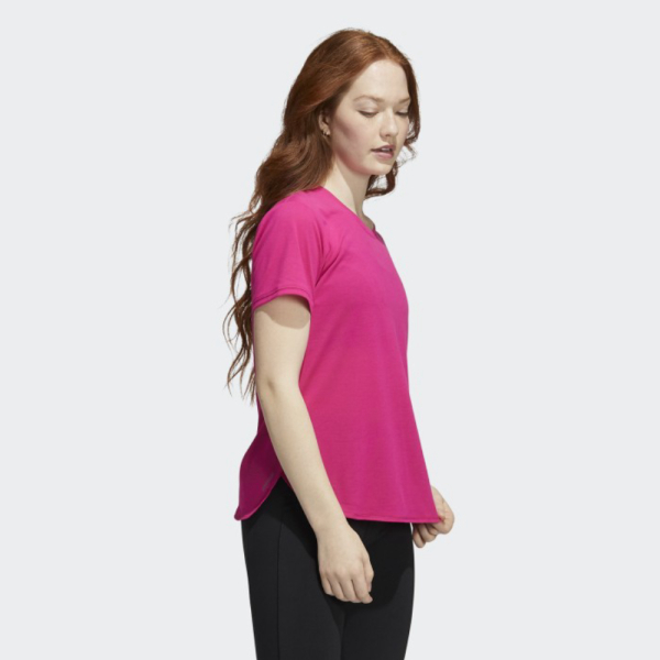 {MixaStore} ADIDAS TRAINING T-Shirt Go To 2.0 Wanita Pink H56342 - US : XS Diskon