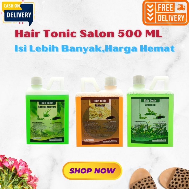 HAIR TONIC SALON 500 ML PREMIUM (✅BPOM) / HAIR TONIK RAMBUT RONTOK / VITAMIN RAMBUT / SERUM RAMBUT