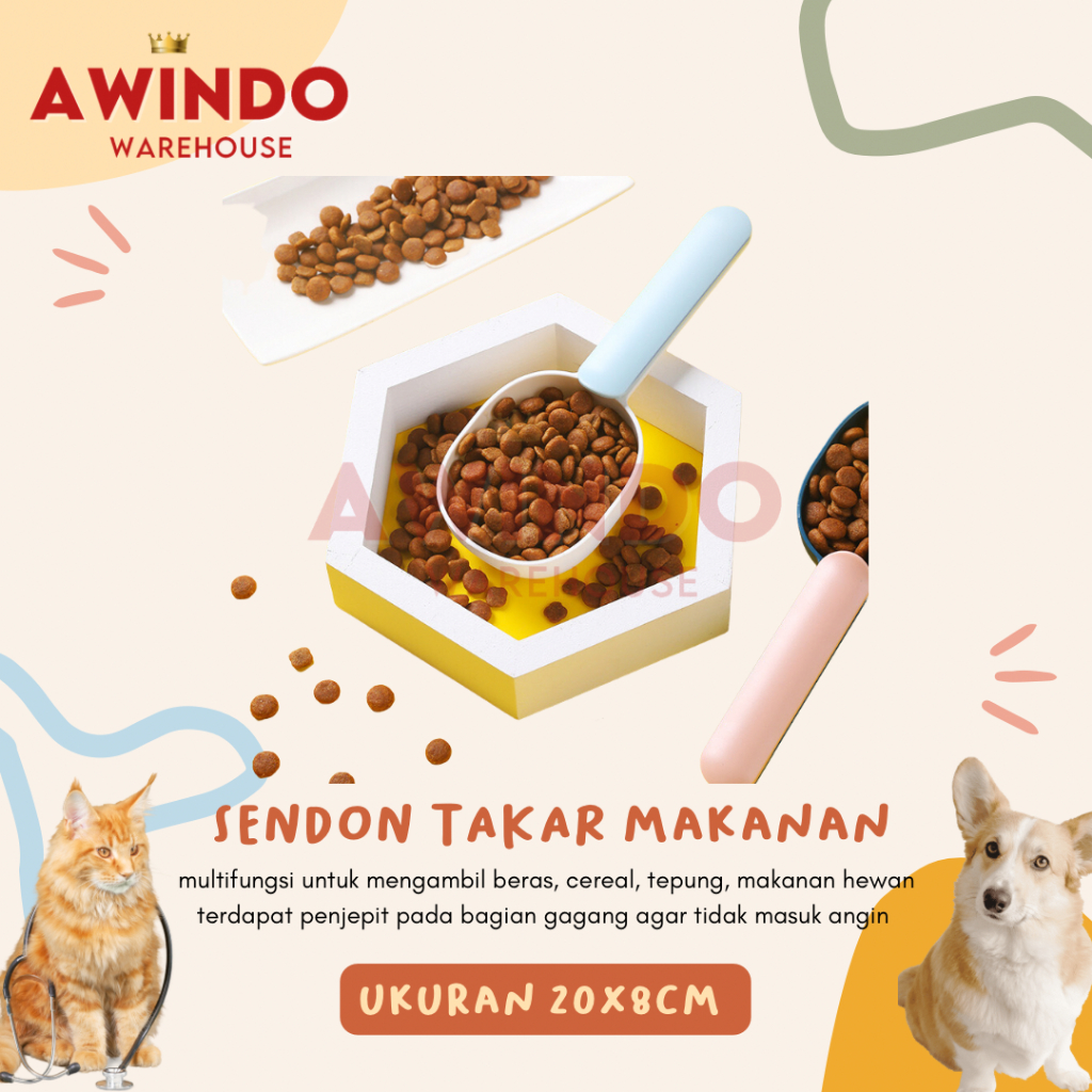 DOSE - Sendok Takaran Makanan Hewan Kucing Anjing Pet Food Scoop