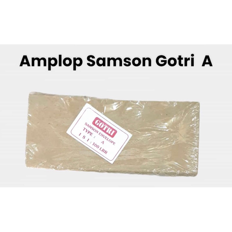 

AMPLOP COKLAT SAMSON A / AMPLOP GAJI Amplop Kabinet