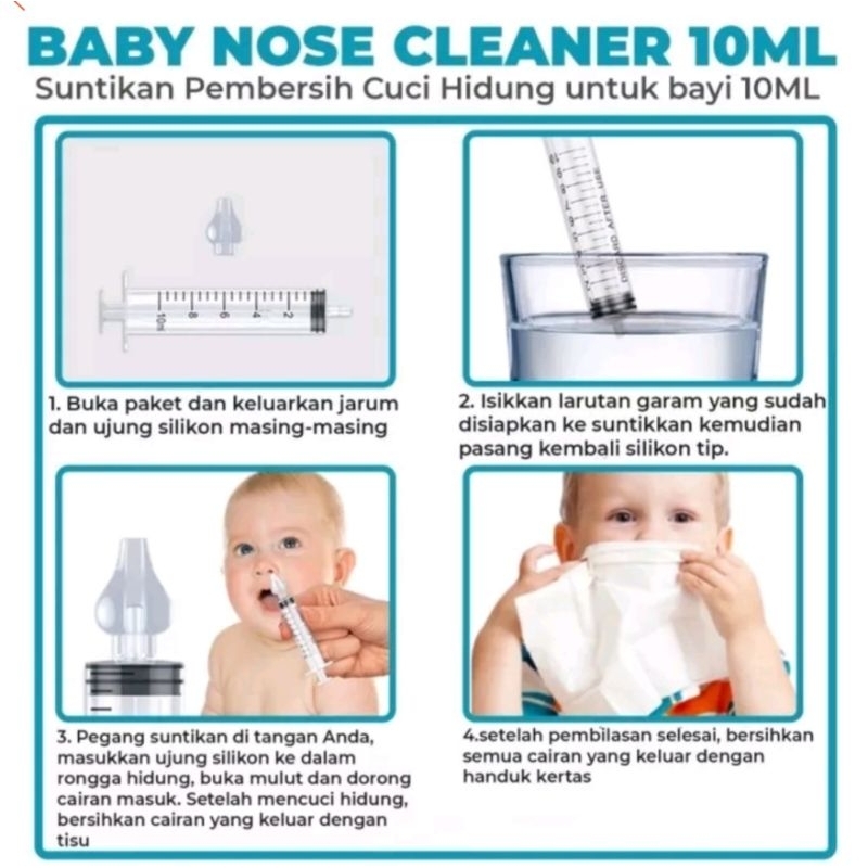 Pembersih Hidung Bayi Gurah Nose Cleaner / Penyemprot Hidung Bayi mengatasi hidung tersumbat pada bayi ujung silikon lembut / Penyemprot Ingus anak dan bayi