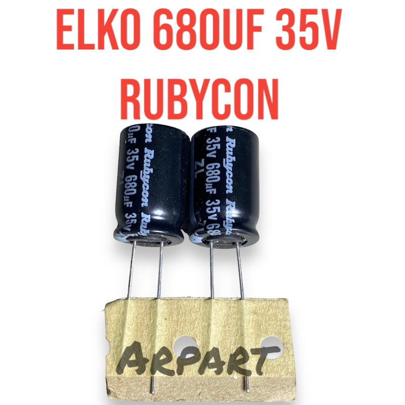 elko 680uf 35v ori rubycon