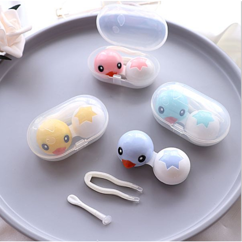 KOTAK TEMPAT SOFTLENS MINI DUCK CUTE