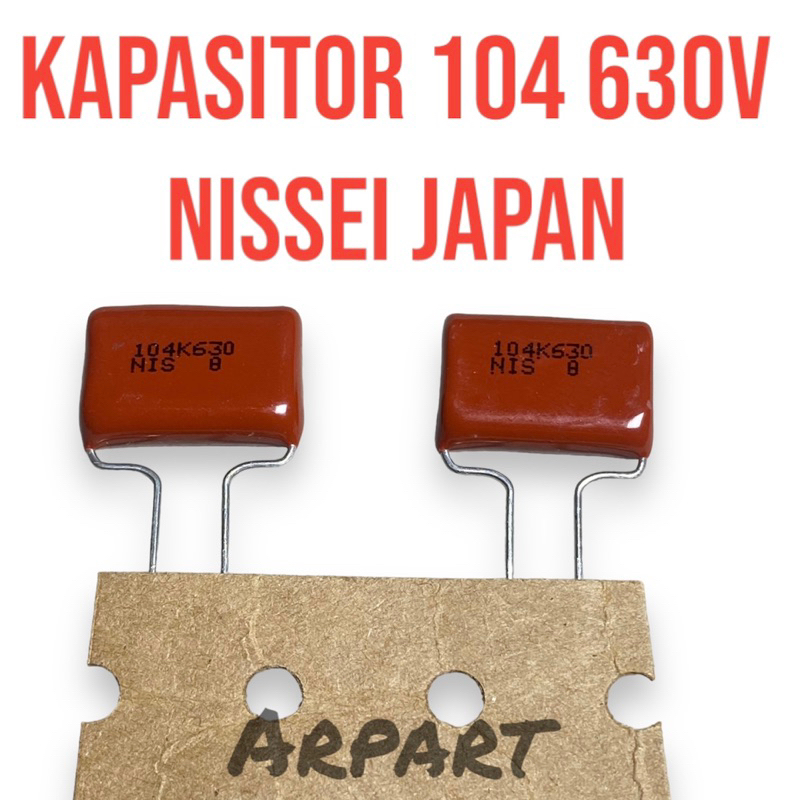 kapasitor 104 630v 100nf original nissei japan