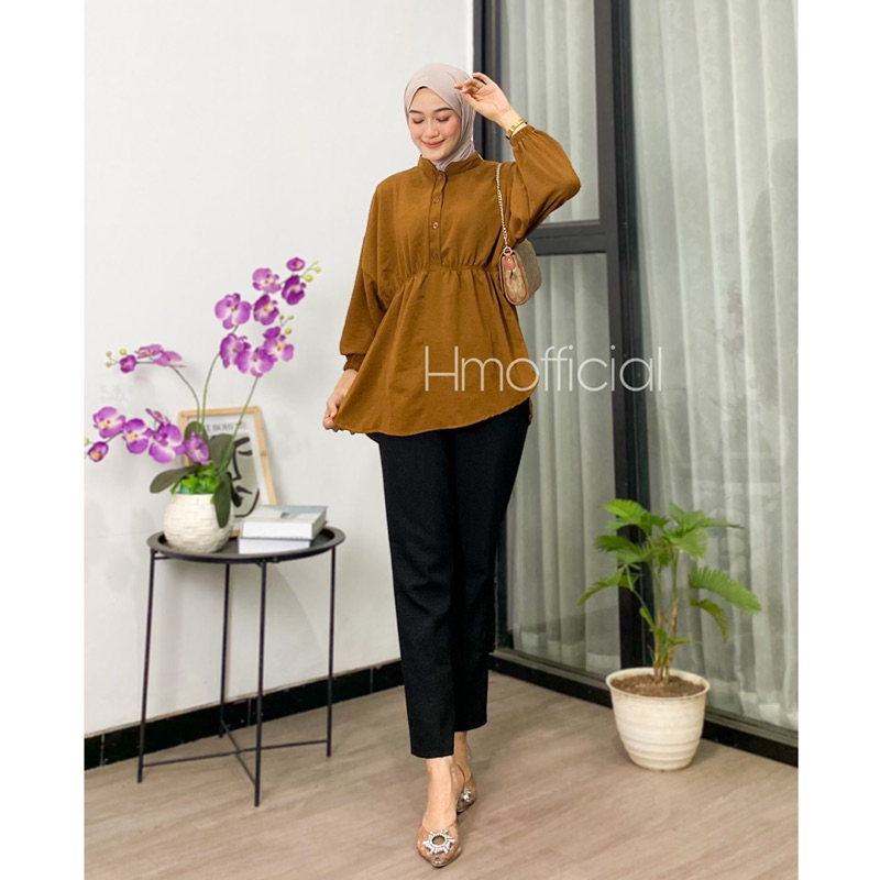 Amanda Blouse Serut Crinkle Premium