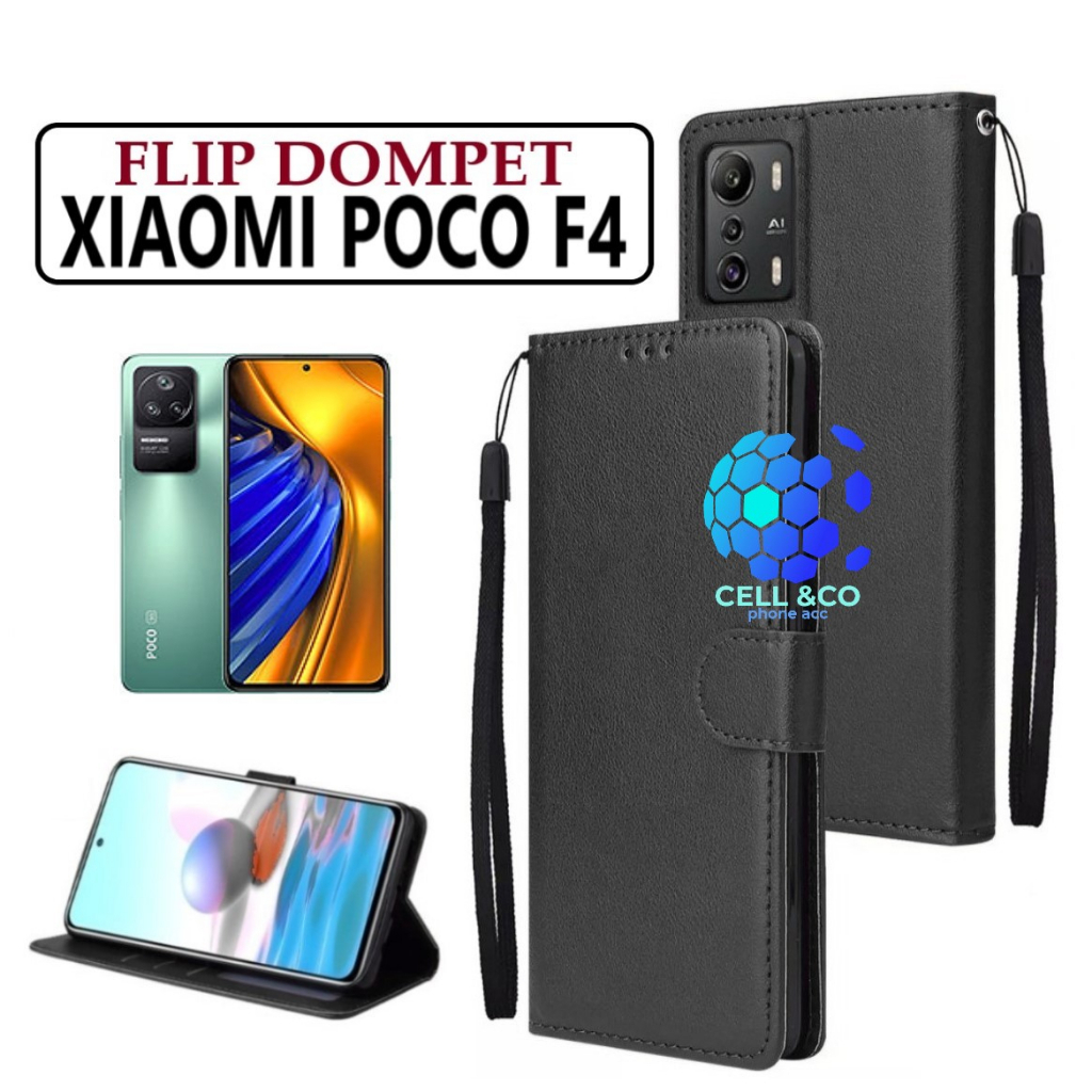 FLIP COVER XIAOMI POCO F4 LEATHER WALLET PREMIUM FLIP CASE BUKA TUTUP KESING HP CASING FLIP CASE WALLET