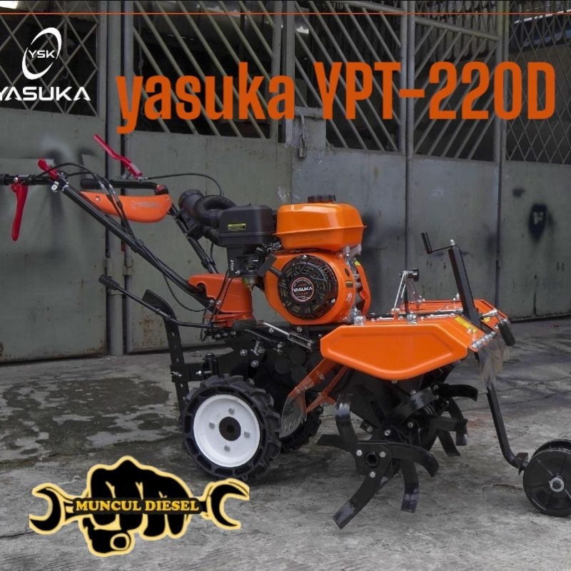 mesin Traktor Bajak sawah Dan Ladang Yasuka YPT-220D tiiller Yasuka YPT 220D