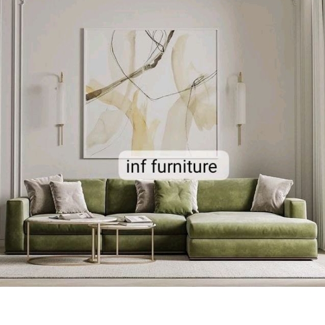 sofa L mininimalis sofa keluarga tipe L sofa ruang tv