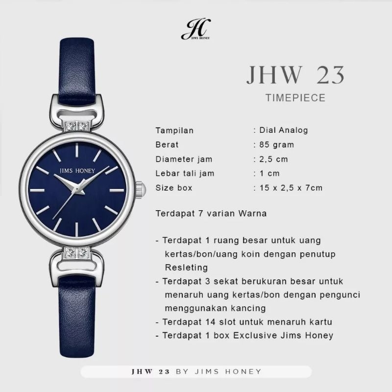 JIMS HONEY JHW 23 JAM TANGAN WANITA MURAH LUCU 100% ORIGINAL STORE FREE BOX