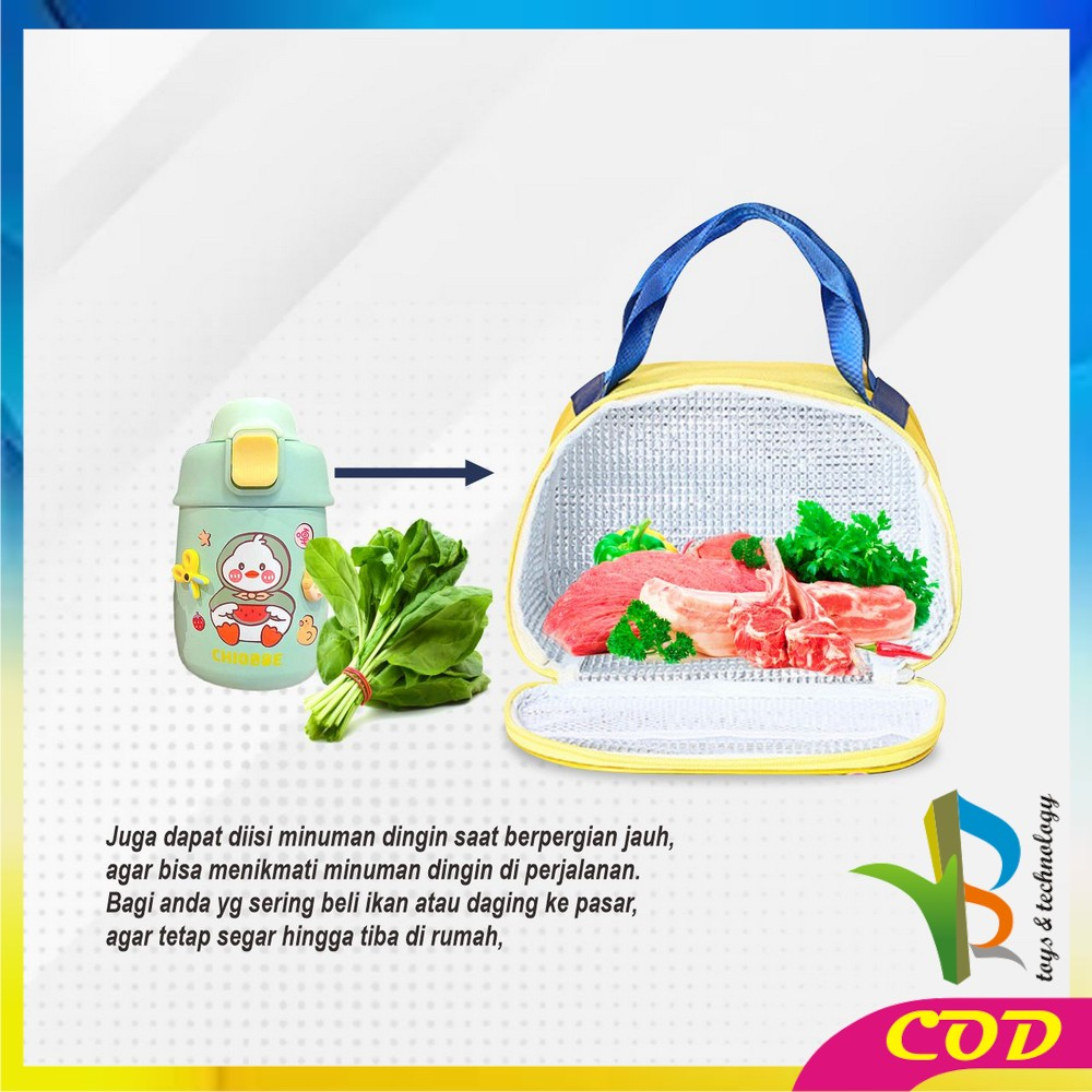 RB-T46 Tas Lunch Box Makan Siang Cooler Bag Karakter Mobil Tahan Panas Portable / Tas Bekal Lunch Bag Tas Tempat Bekal Organizer bag