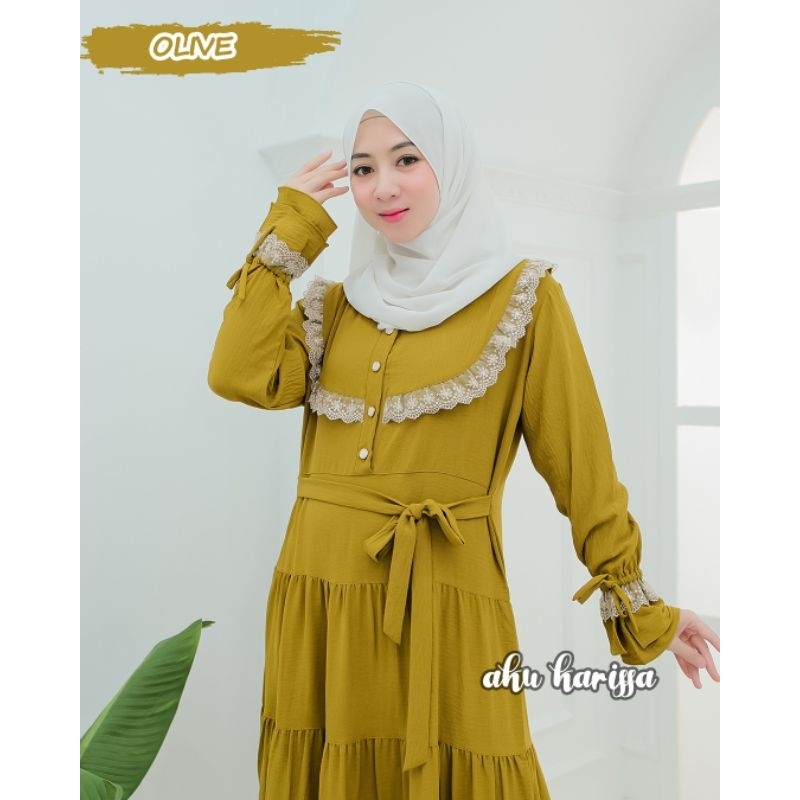 GAMIS CANTIK KAIRA ORI AKU KARISSA TERBARU DRESS WANITA KEKINIAN BAJU GAMIS REMAJA CANTIK ELEGAN