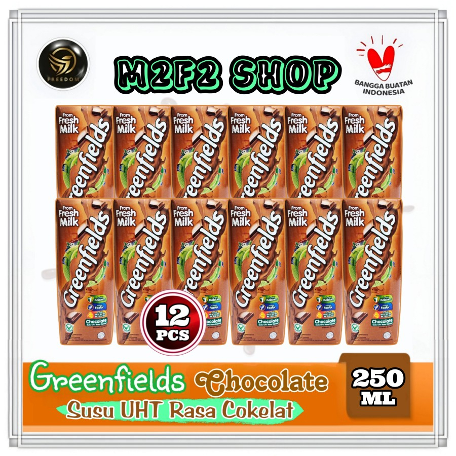 

Greenfields Susu Kotak UHT Chocolate Milk | Cokelat - 250 ml (Kemasan 12 Pcs)