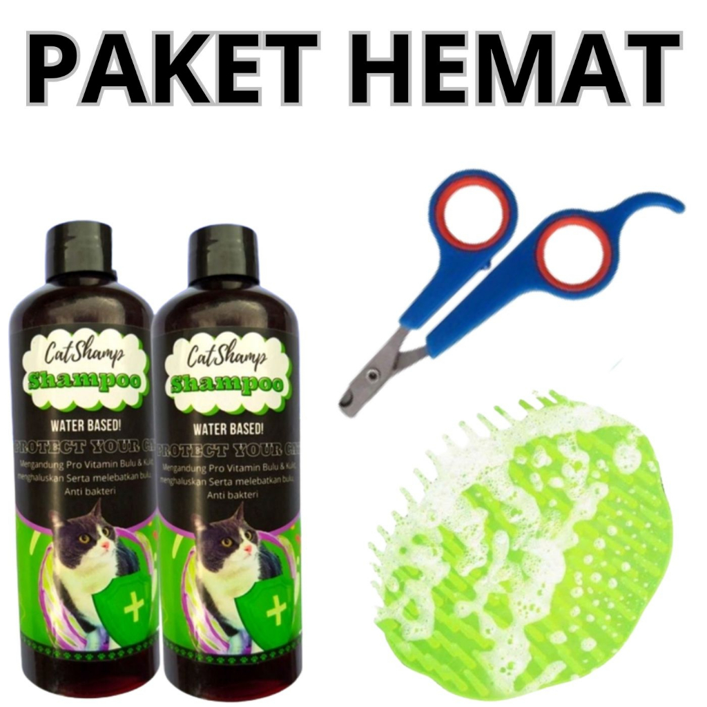 PAKET GROOMING HEWAN MANDI KUCING ANJING SISIR + SHAMPO + GUNTING KUKU FEFARM