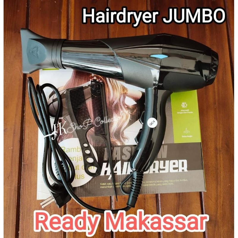 Hairdryer JUMBO FASHION multi fungsi Bonus Sisir