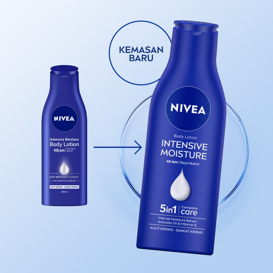 NIVEA Body Lotion Intensive Moisture 190ml - Perawatan Kulit Kering