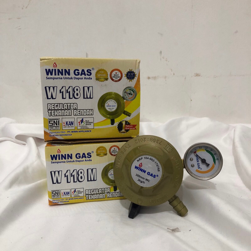 Regulator Gas Tekanan Rendah Merk Win 118 Original