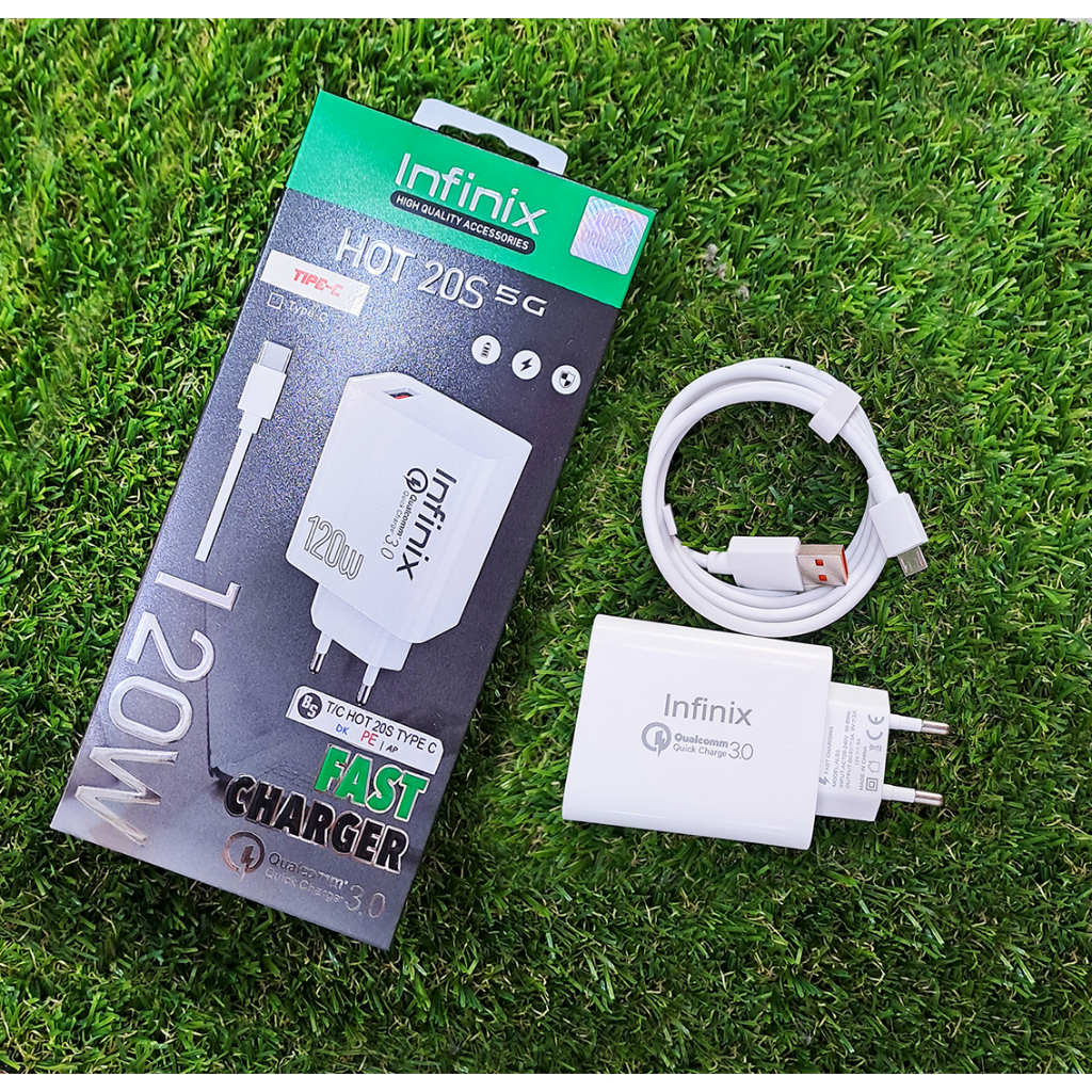 Charger Original Infinix HOT 20S Qualcomm 3.0 120W Micro - Type C