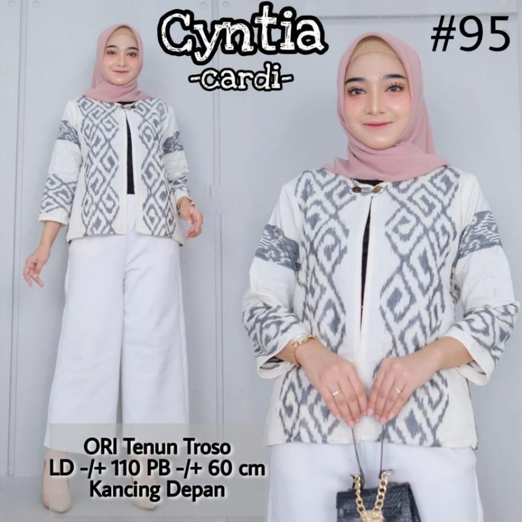 Outer/Cardigan Tenun Cyntia/Outer Tenun TROSO Halus ORI/Outer Tenun Halus Dan Serat Rapat/Cardigan T