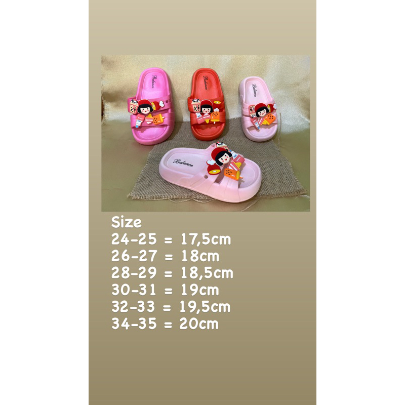 sandal selop anak anak perempuan terviral