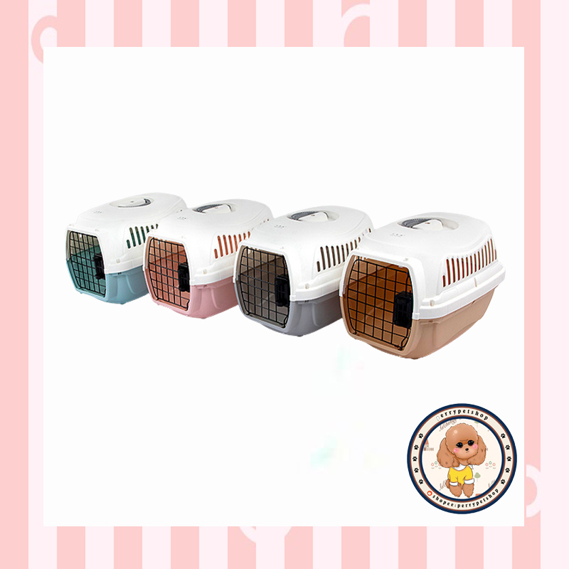 Tas Pet Cargo Model Pintu Plastik &amp; Besi Untuk Anjing dan Kucing