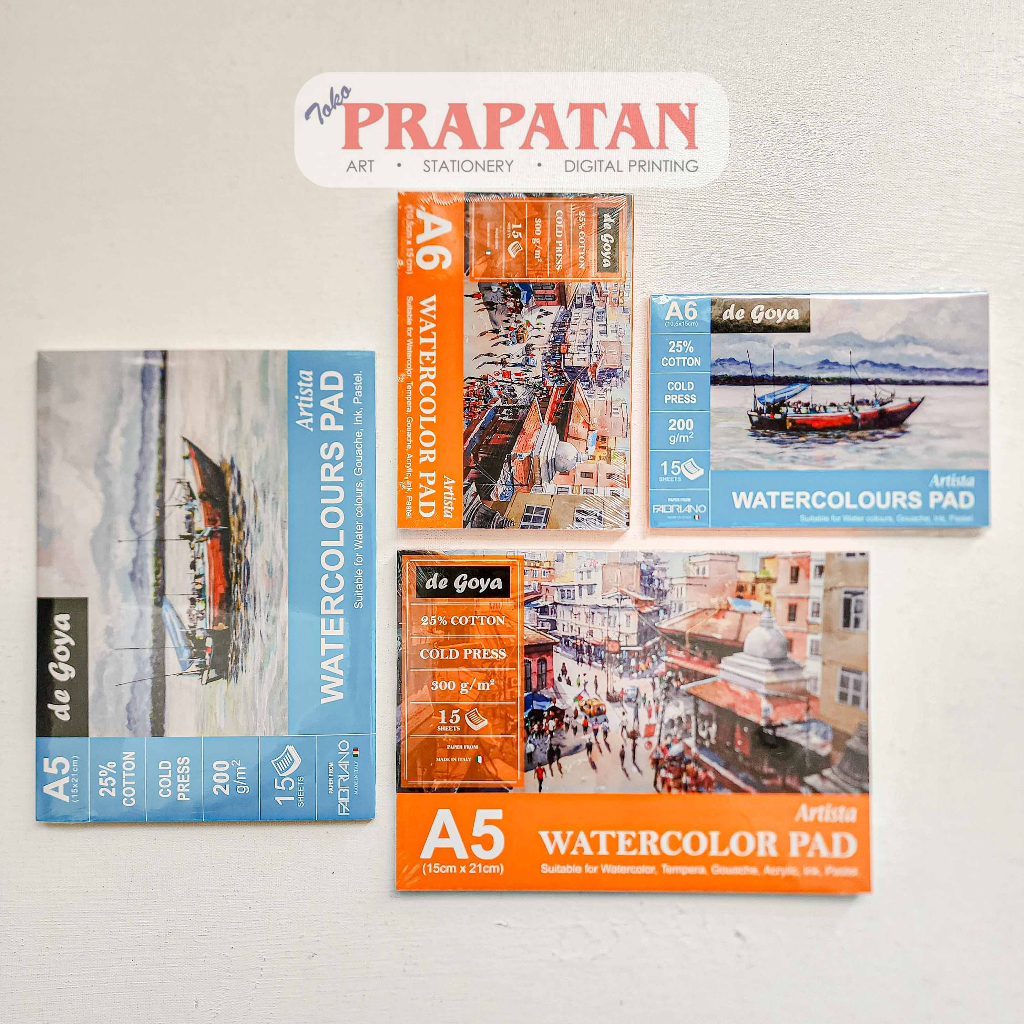 

InJO De Goya Watercolor Pad X Fabriano 200/300gsm Buku Cat Air