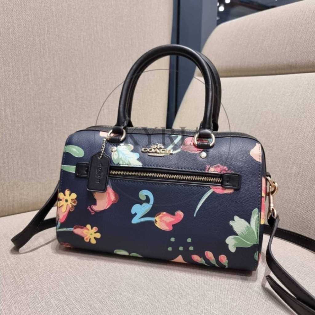 TAS WANITA CH 8617 TAS SELEMPANG WANITA ROWAN FLOWER PRINTED CROSSBODY BAG HANDBAG