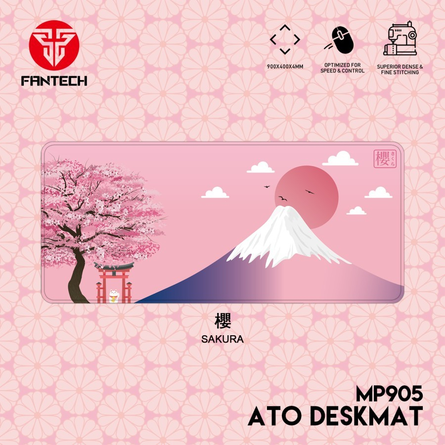 Mousepad Fantech ATO SAKURA Edition Deskmat MP905 Pink Size XL