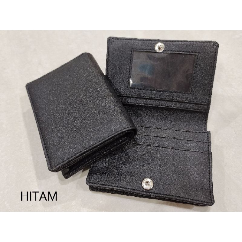 Dompet tempat kartu kancing polos