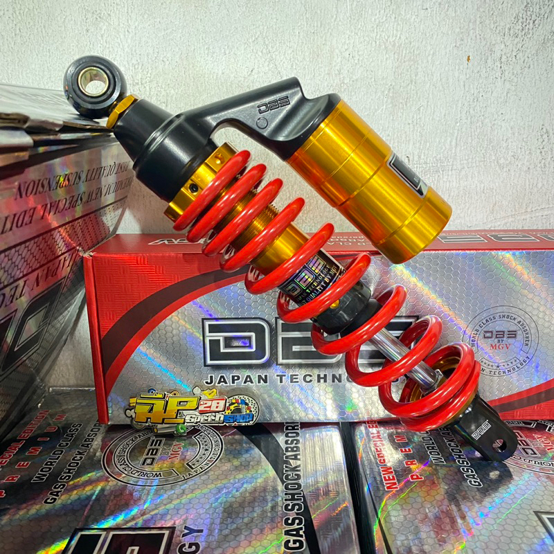 SHOCKBREAKER TABUNG ATAS MATIC DBS ORIGINAL BY MGV MODEL G-PLUS UKURAN 330 MM DAN 310 MM MIO XEON X-RIDE LEXI VARIO 150 VARIO 125 BEAT SCOOPY GENIO VARIO 110 DLL