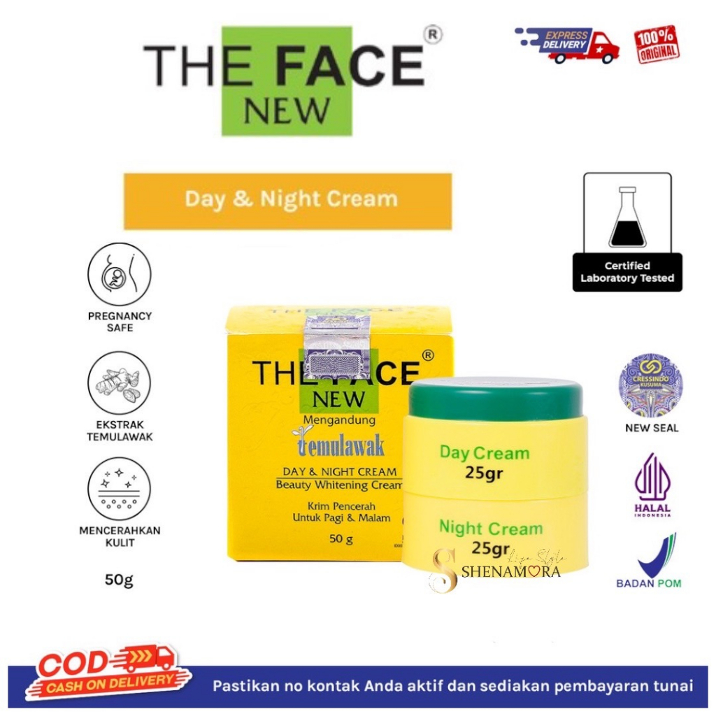 THE FACE Temulawak Day &amp; Night Cream 50 Gram