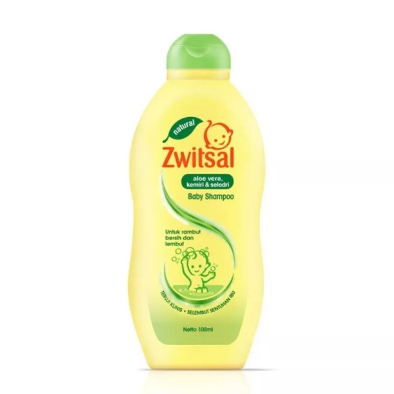 ZWITSAL Baby Shampoo Natural Aloe Vera Kemiri & Seledri100ml | Zwitsal Shampoo | Sampo Bayi | Zwitsa