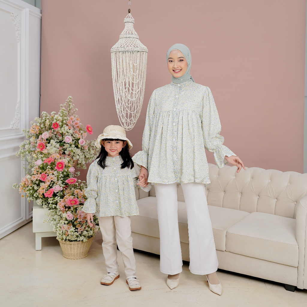 MISHA BLOUSE COUPLE MOM AND KIDS KEMBAR PREMIUM