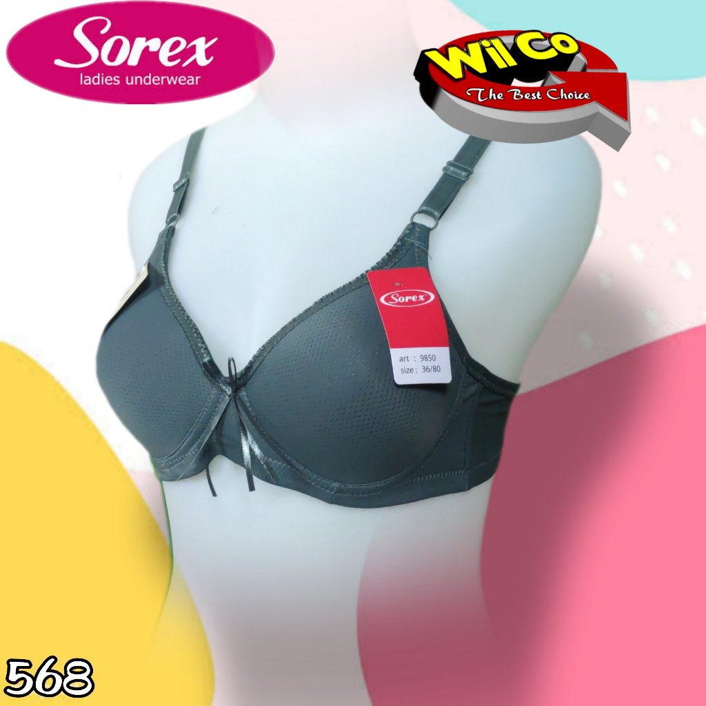 K568 - BRA/BH WANITA SOREX TANPA KAWAT CUP B SIZE 34 - 40 EXTRA COMFORT