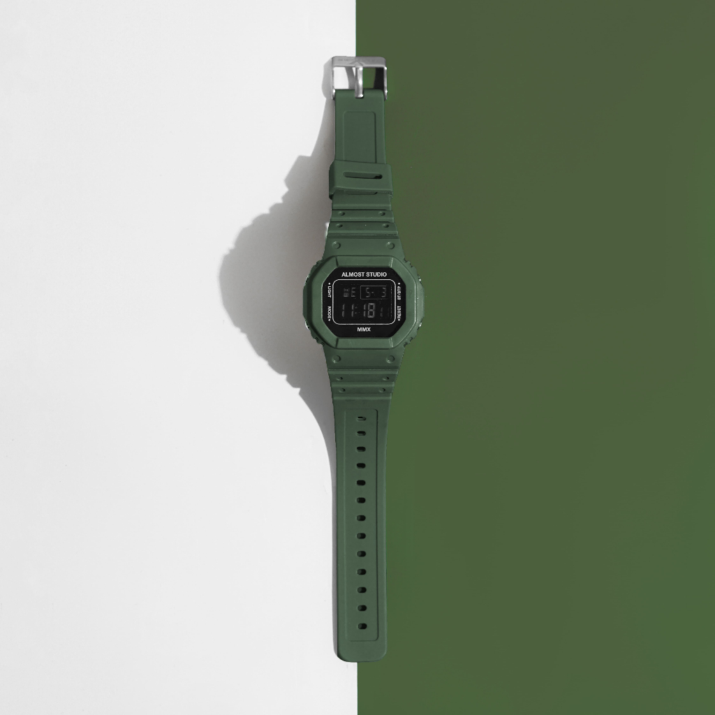 Almost Studio - Jam Tangan Digital - Army Green