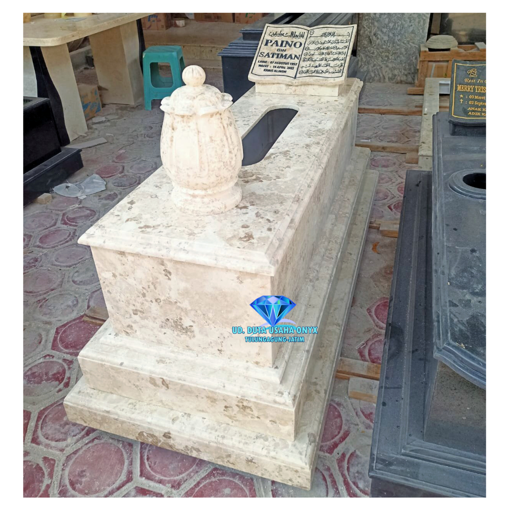 Kijingan nisan marmer buku