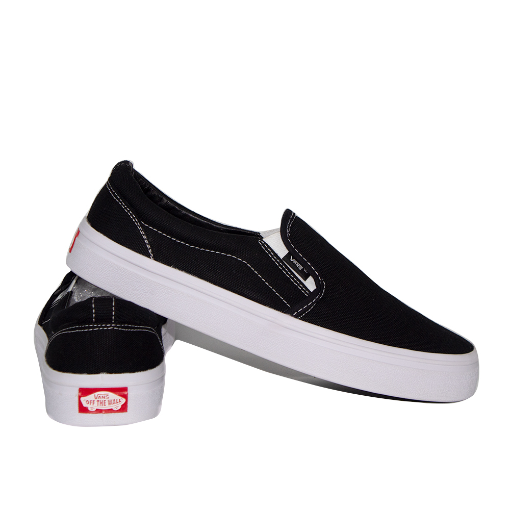 Sepatu Vans Slip On Tanpa Tali Pria Hitam PolosMurah