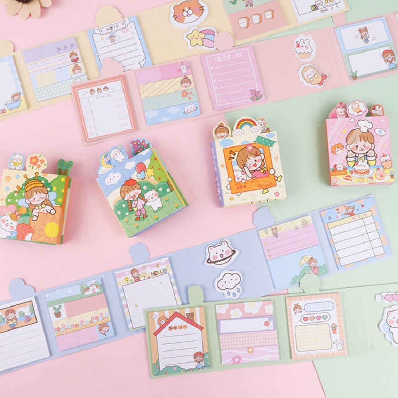 Sticky Notes 1 Set Karakter Cute / Pembatas Buku super Lucu / Sticky Notes