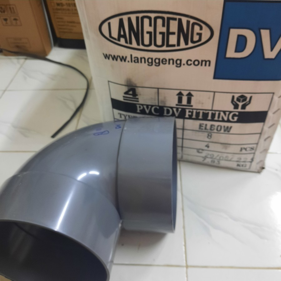 Keni 8 inch keni 8" elbow 8" elbow 8 inch ELBOW 8" inch DV LANGGENG KENI KNEE PVC D KNIE BELOKAN PIP