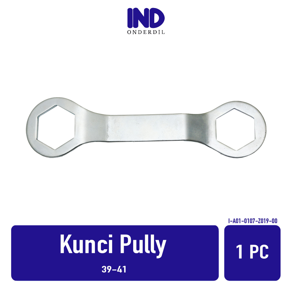 Kunci Pully-Pulley-Puly-Puli CVT-Coupling Nut Wrench Ukuran 39x41-39 x 41 Motor Matic Chrome-Silver