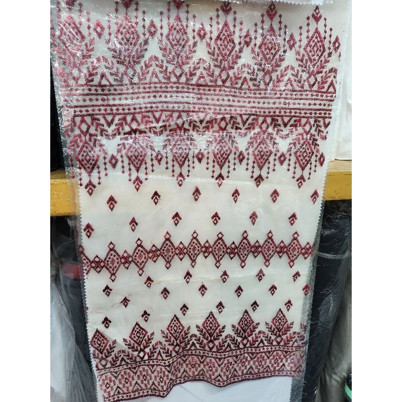 KAIN TILE EMBOS BORDIR MOTIF ETNIK